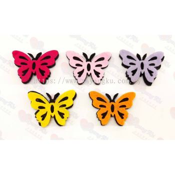 (ReadyStock) Felt Butterfly kraftangan decor (10 pcs)