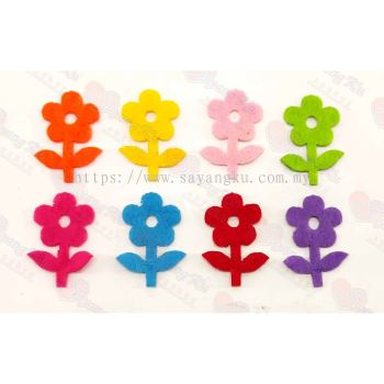 (ReadyStock) Felt Flower kraftangan decor (10 pcs)