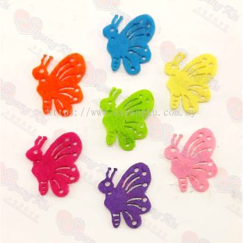 (ReadyStock) Felt Butterfly kraftangan decor (10 pcs)