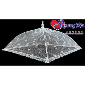 (ReadyStock)White Pop Up Food Cover Portable (M)