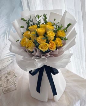 Sunshine Yellow Roses Bouquet 