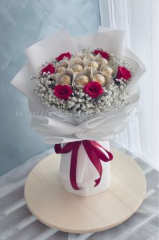 Soap Roses With Chocolate & Baby Breath