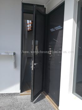 ALUMINIUM SWING DOOR WITH STAINLESS STEEL NETTING