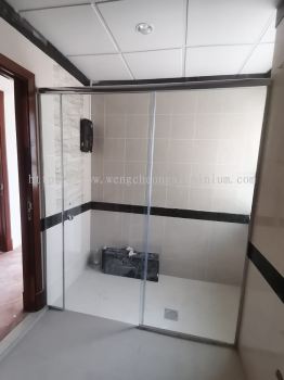 SHOWER SCREEN TEMP GLASS ( SLIDING DOOR )