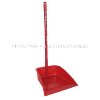 DUST PAN WITH WOOD HANDLE