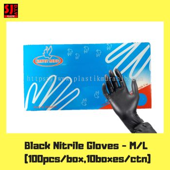 Black Nitrile Glove 