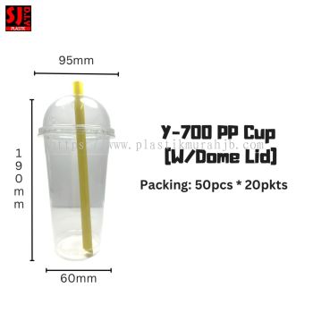 Y-700 PP CUP (W/DOME LID)