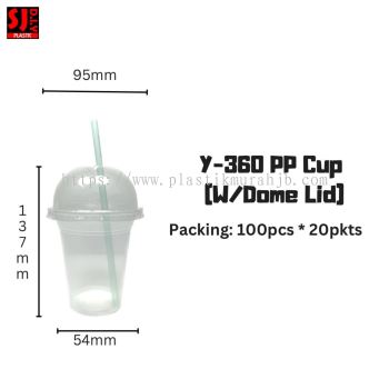 Y-360 PP CUP (W/DOME LID)