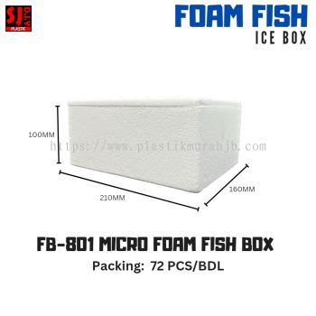 FB-801 MICRO FOAM FISH BOX