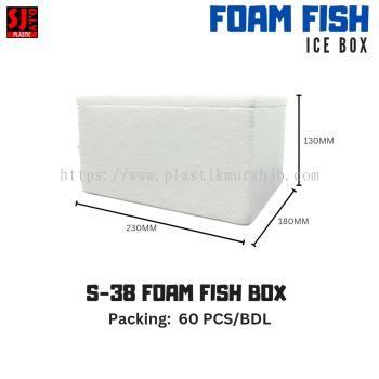 S-38 FOAM FISH BOX