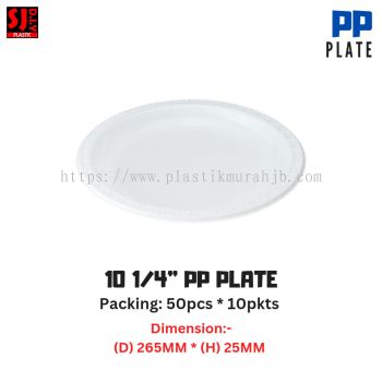 10" PP PLATE (WHITE)