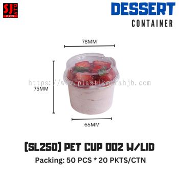 SL250 PET CUP 002 W/LID