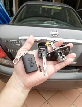 repair Nissan car lock (car key all loss)