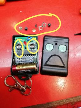 Service gate remote button