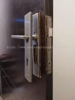 Change main door lock (mortise lock)