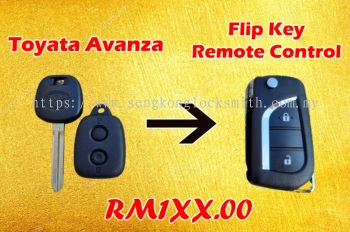 promotion toyota avanza car flip key remote control