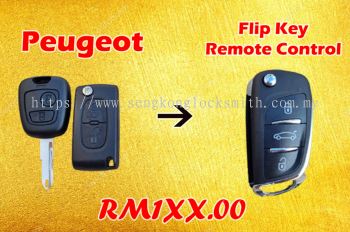 promotion peugeot car flip key remote control