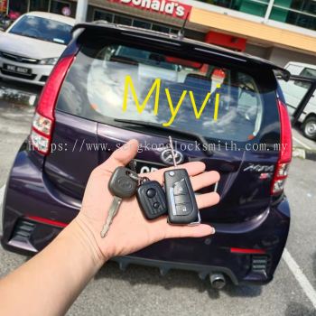 duplicate myvi car  key remote control