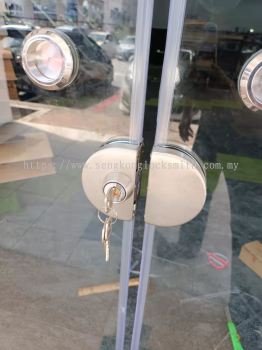 Install glass door locks