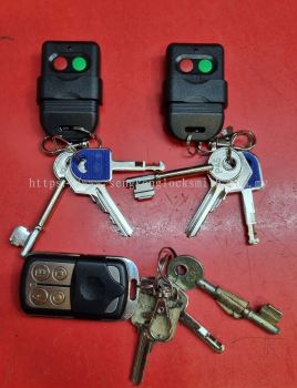 auto gate remote control and house key duplicate 