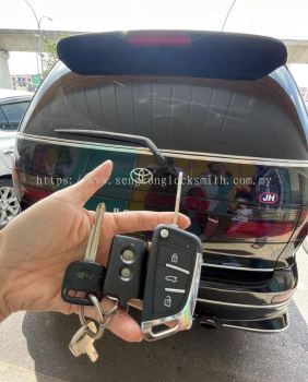 toyota estima car key with remote control duplicate