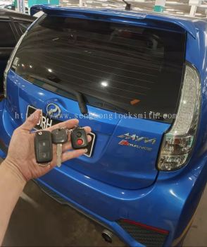 duplicate perodua myvi car remote with key chip