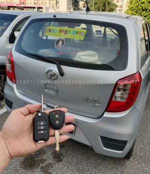 duplicate perodua axia car remote with key chip