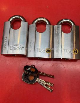 Deco 50mm pad lock keyed alike sysyem