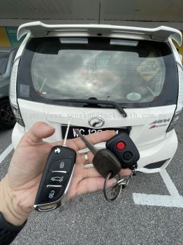 perodua myvi car key with remote control 