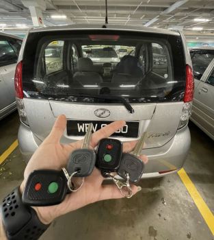 duplicate Perodua car key with remote control