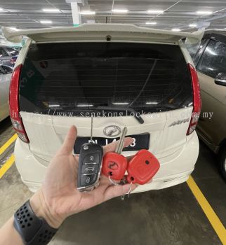 duplicate Perodua car key with remote control