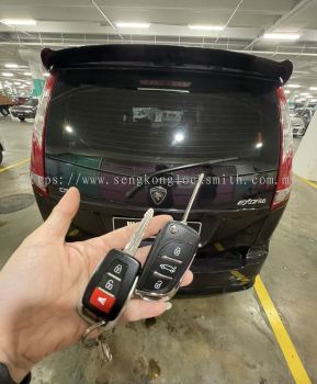 duplicate Proton Exora car key with remote control