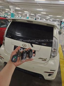 duplicate Perodua car key with remote control