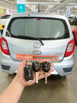 perodua Axia car flip key remote control 