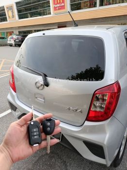 perodua Axia car flip key remote control 