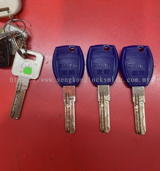 security door lock key duplicate 