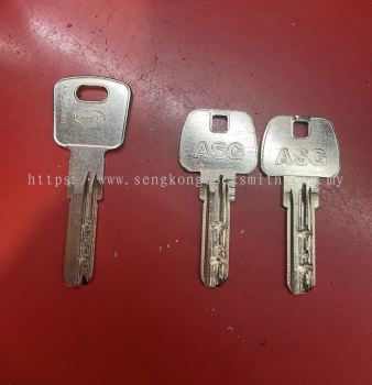 security door lock key duplicate 