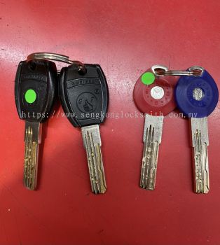 security door lock key duplicate 