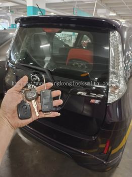 duplicate Perodua car key with remote control 