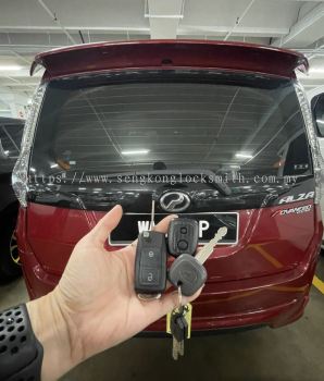 duplicate Perodua car key with remote control 