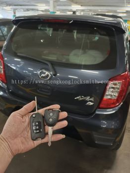 duplicate Perodua car key with remote control 