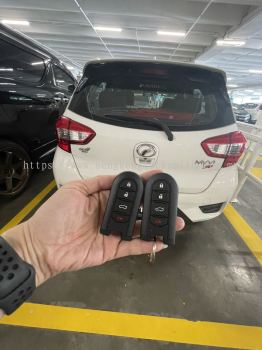 duplicate Perodua car key with remote control 