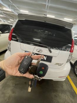 duplicate Perodua car key with remote control 