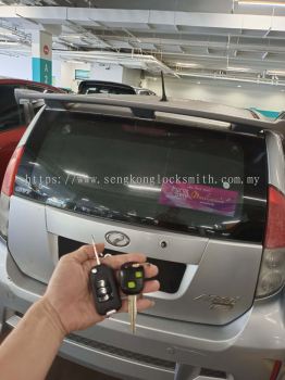 duplicate Perodua car key with remote control 