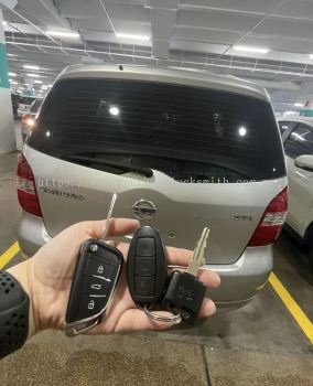 duplicate Nissan car remote control with key 