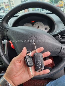 duplicate Peugeot car remote control with key 