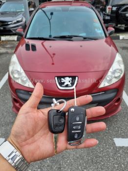 duplicate Peugeot car remote control with key 