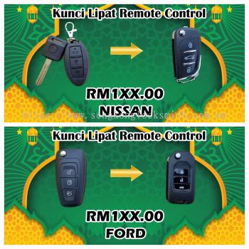 Ramadan Promotion kunci lipat remote kereta 