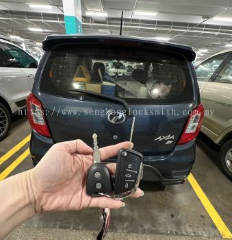 Perodua Axia car flip key remote control 