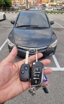 Honda civic car flip key remote control 